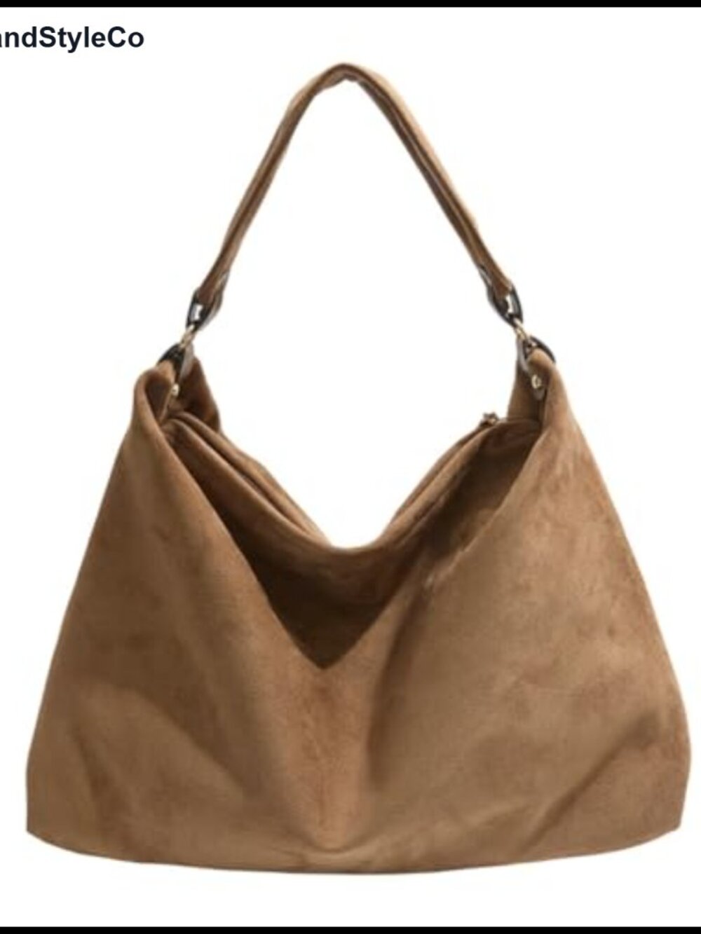 Suede Hobo Bag for Women Shoulder Satchel Casual Work Purse